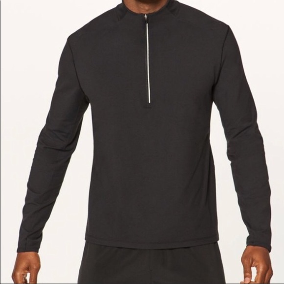 lululemon athletica Other - NWT BLACK LULULEMON SURGE WARM 1/2 ZIP - Small